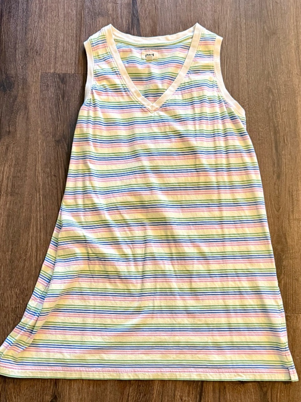 Pact Women's Organic Cotton Striped A-line Tank Dress - Multi - Size XL